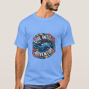 T-shirt Plongez Dans L'Aventure Plongée sous-marine Explor