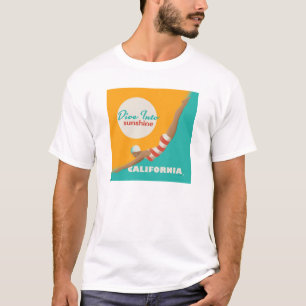 T-shirt Plongez Dans Le Soleil Californie