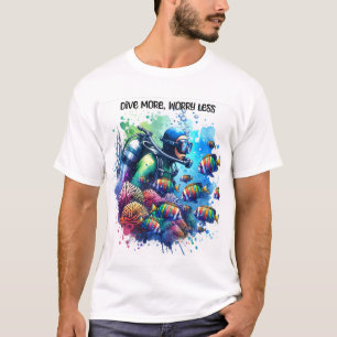 T-shirt Plongez plus inquiétez moins