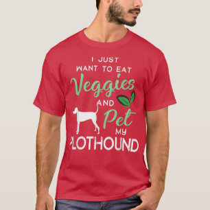 T-shirt Plothound Funny Vegan propriétaire Amoureux des ch