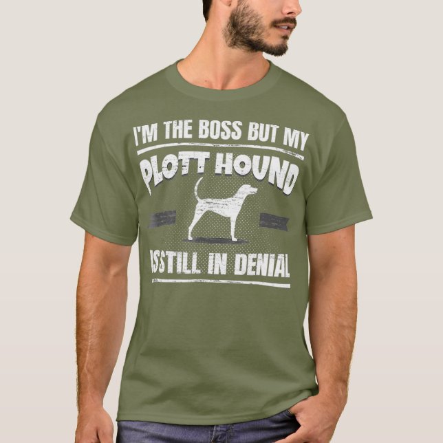 T-shirt Plott Hound Dog Entraînement Drôle Dog Lover Shirt (Devant)