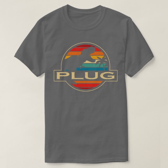 T-shirt Plug Dinosaur (Design devant)