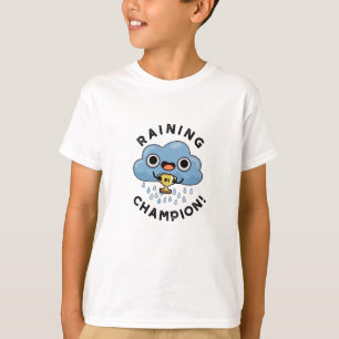 T-shirt Pluie Champ Funny Pluie Météo Pluie Nuage Pun