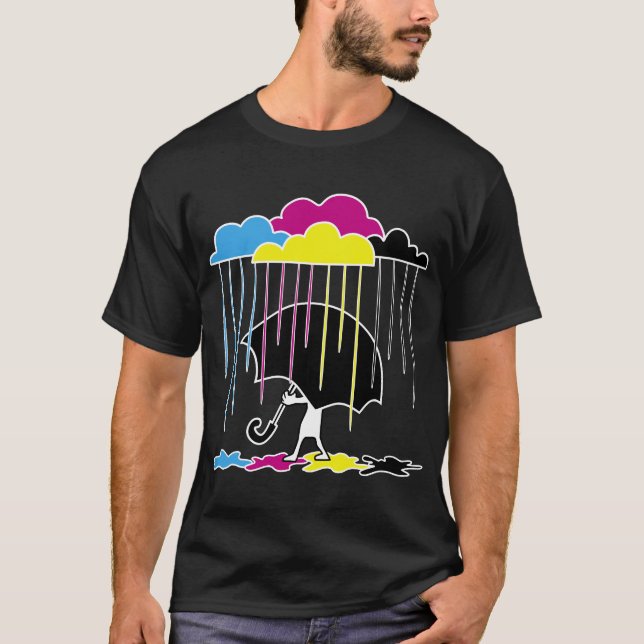 T-shirt Pluie Colorée (Devant)