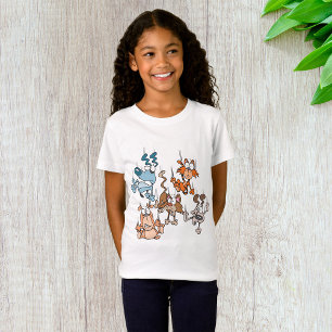 T-Shirt Pluie de Chats et de Chiens Animaux de Compagnie D