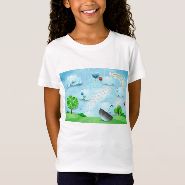 T-Shirt Pluie de fleurs (Devant)