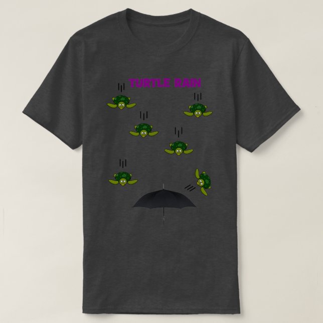 T-shirt Pluie de tortues (Design devant)