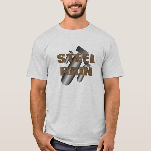 T-shirt Pluie en acier (Devant)