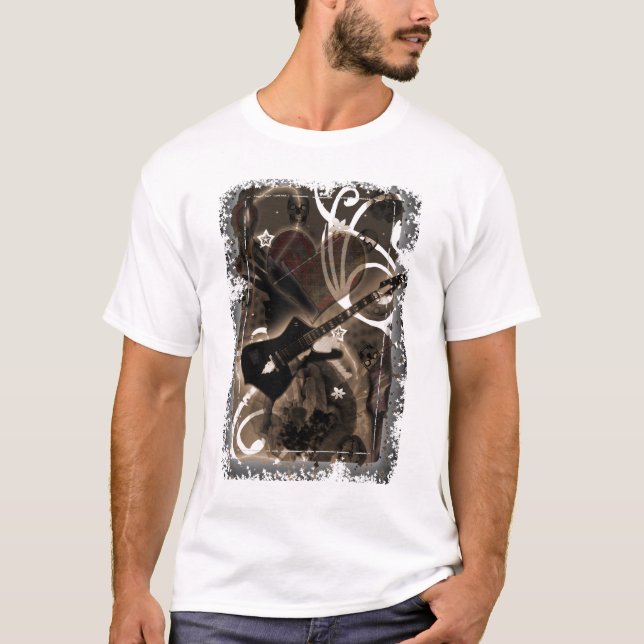T-shirt pluie noire (Devant)