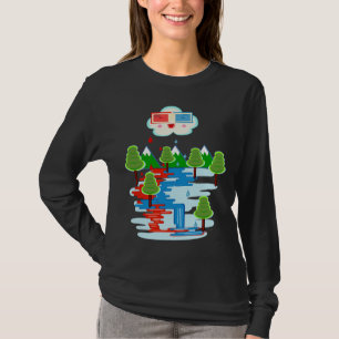 T-shirt Pluie rouge