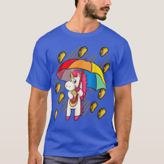 T-shirt Pluie Tacos Unicorn Parapluie Cinco de Mayo
