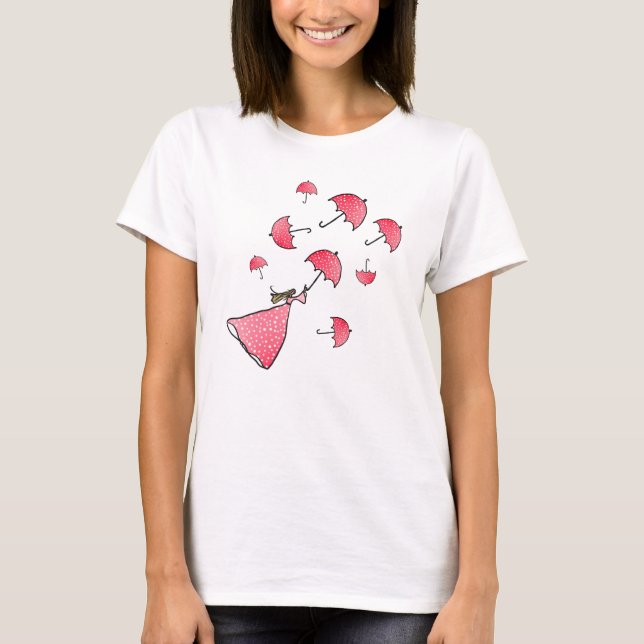 T-shirt Pluies roses (Devant)