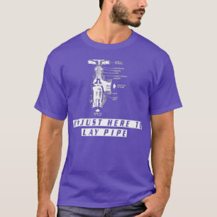 T-shirt Plumber est drôle IM JUSTE ICI POUR POSER PIPE pou