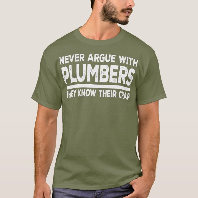 T-shirt Plumber Funny (Devant)