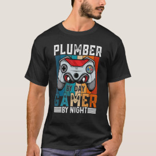 T-shirt PLUMBER Par Jeu Joueur Par Mème De Nuit Pour Les J