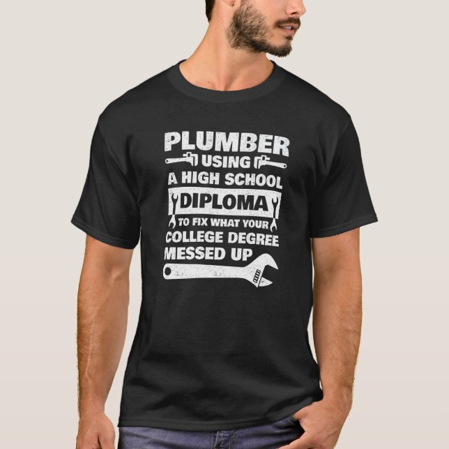 T-shirt Plumbing For Men Women Master Plumber Handyman  7 (Devant)