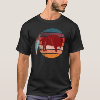 T-shirt Plume de bison autochtone amérindien