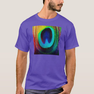 T-shirt Plume de paon vibrant
