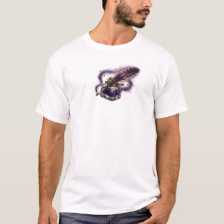 T-shirt Plume et Encrier Magiques Galaxie d'Encre Violette