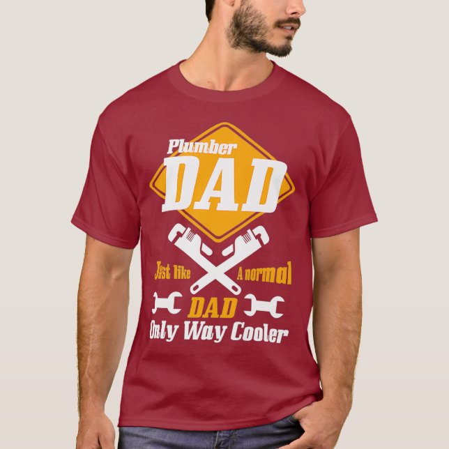 T-shirt Plumer papa Fête des pères Premium (Devant)