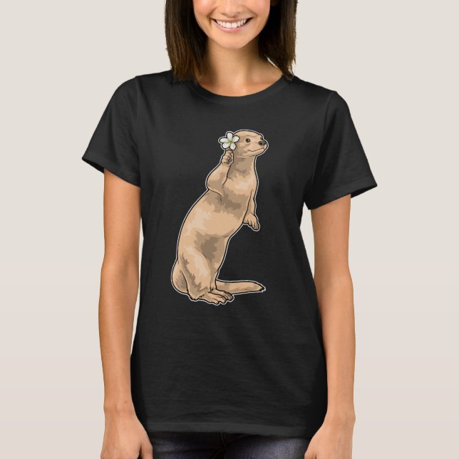 T-shirt Plumeria de loutre (Devant)
