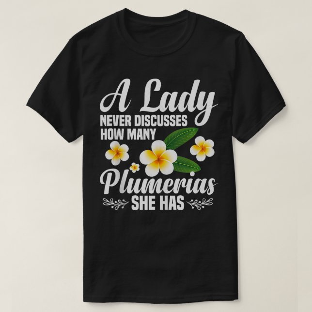T-shirt Plumeria Enthousiaste Plumeria Graines Plantes Liv (Design devant)