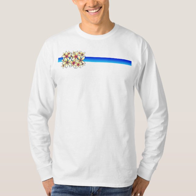 T-shirt Plumeria hawaïen (Devant)