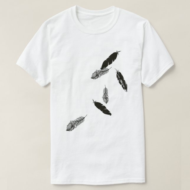 T-shirt plumes (Design devant)