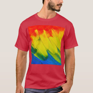 T-shirt Plumes colorées de perroquets