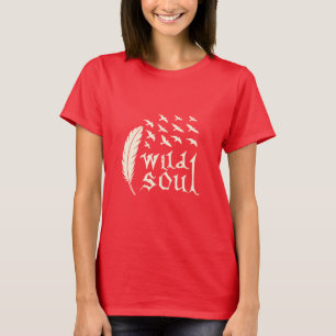 T-shirt Plumes d'âne sauvage Oiseau Design naturel
