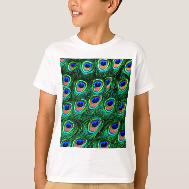 T-shirt Plumes de paon_ (Devant)