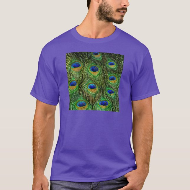 T-shirt Plumes de paon magnifiques (Devant)
