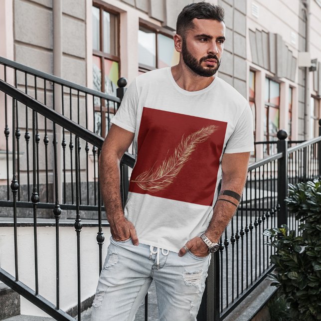 T-shirt Plumes dorées (Créateur téléchargé)