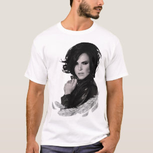 T-shirt Plumes Lana Retro