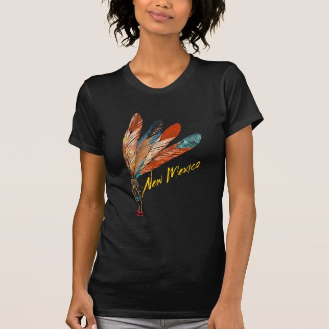 T-shirt Plumes - Nouveau Mexique (Devant)