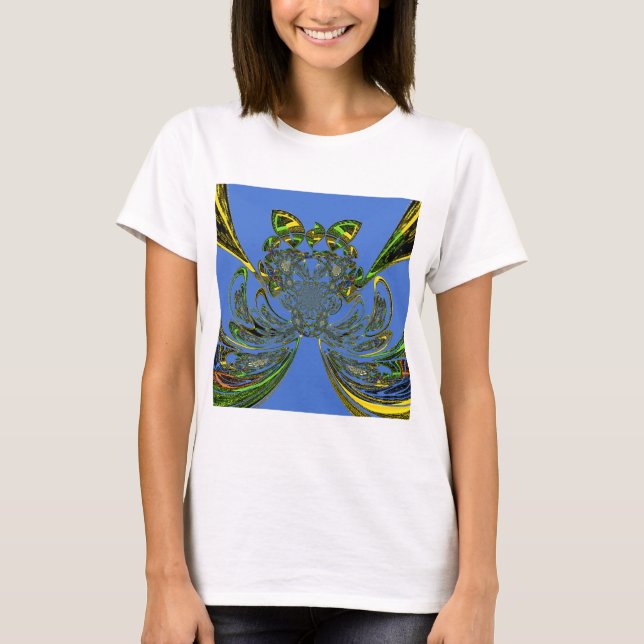 T-shirt Plumes Poisson Art Design (Devant)