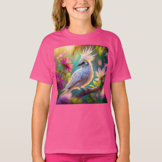T-shirt Plumes rousses à crête juvénile Dove Imaginaire Oi
