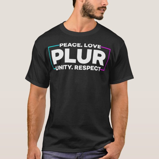 T-shirt Plur - Edm Music Festival Rave (Devant)