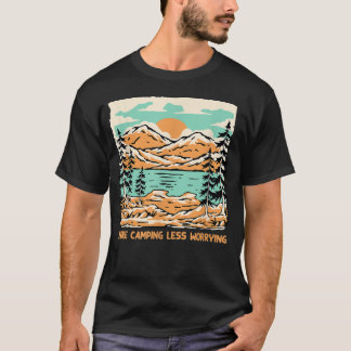 T-shirt Plus Camping Moins Inquiétant Camper Friends Camp 