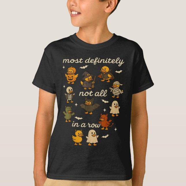 T-shirt Plus Certainement Pas Tout Dans Une Ligne Hallowee (Devant)