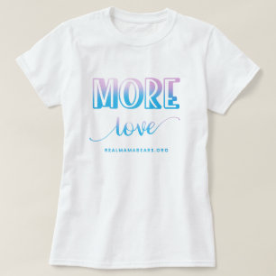 T-shirt Plus d'amour Chemise T rose et bleu