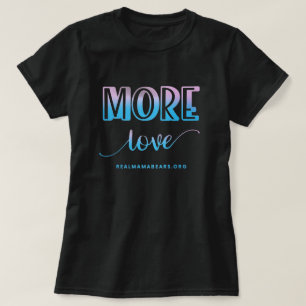 T-shirt Plus d'amour Chemise T rose et bleu