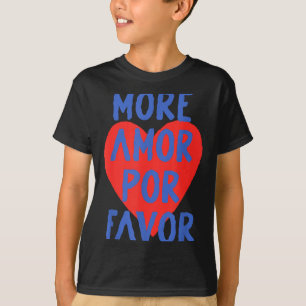 T-shirt Plus d'amour R faveur cœur rouge mignon citation d