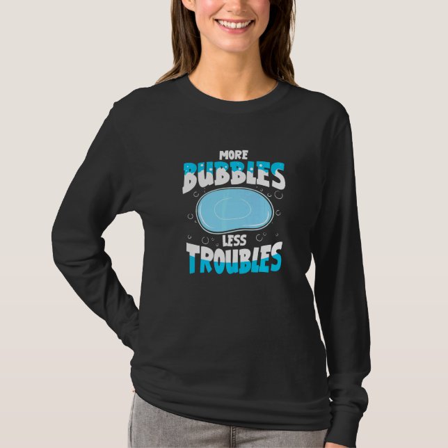 T-shirt Plus De Bulles Moins De Problèmes Pour Soup Maker (Devant)
