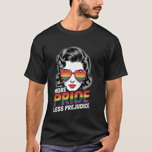 T-shirt Plus de fierté moins de préjugés (Devant)