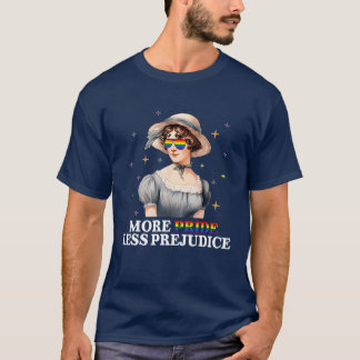 T-shirt Plus de fierté moins de préjugés arc-en-ciel LGBT