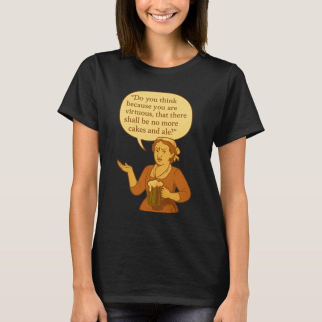 T-shirt Plus de gâteaux ni de bière ? (Devant)