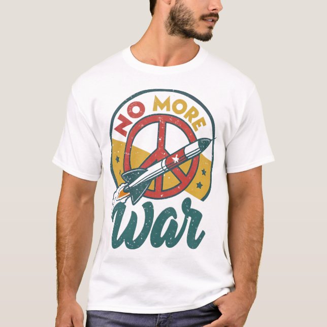T-SHIRT PLUS DE GUERRE (Devant)