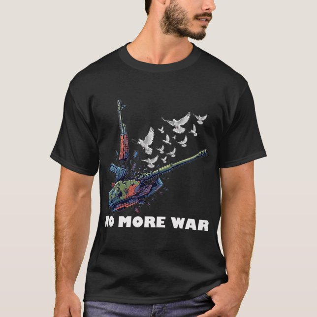 T-SHIRT PLUS DE GUERRE (Devant)
