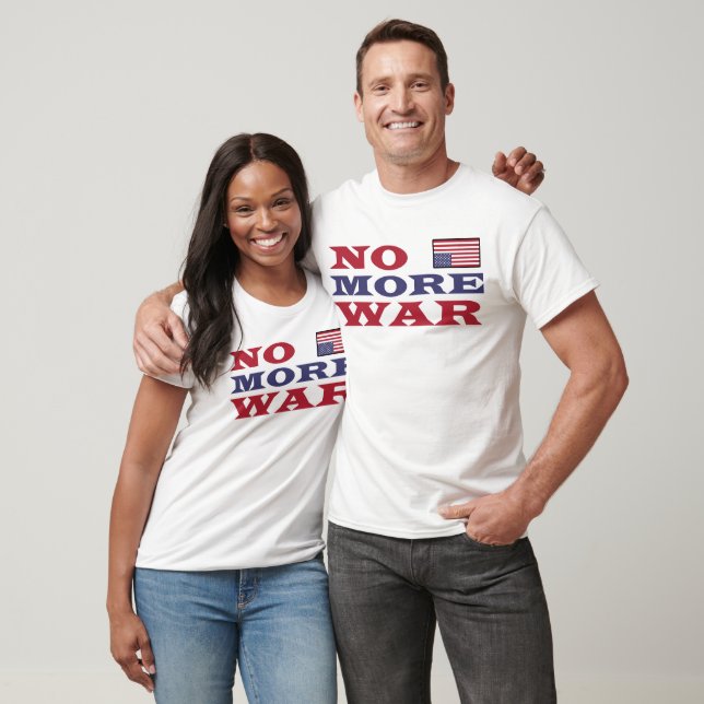 T-shirt Plus de guerre avec le drapeau (Unisexe)